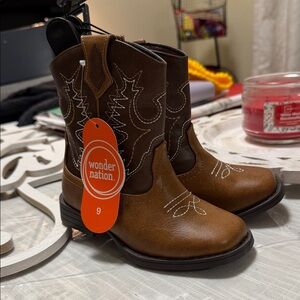 Wonder Nation Kids' Brown Western Boots